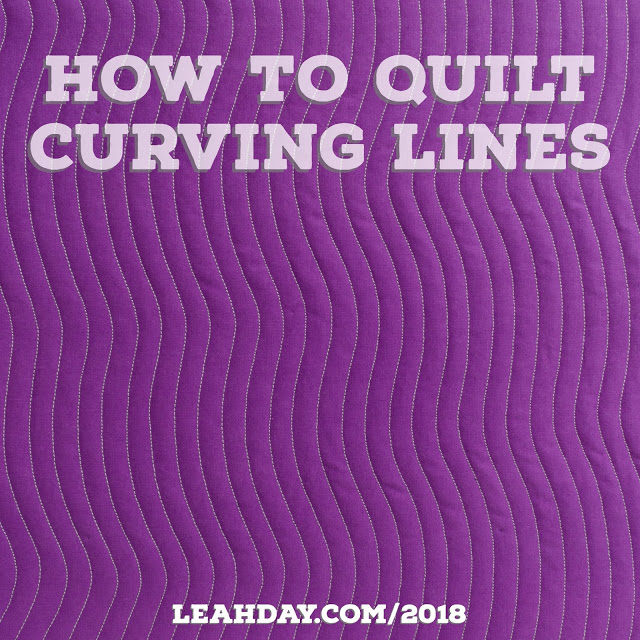 Walking Foot Quilting How to Quilt Curving Lines